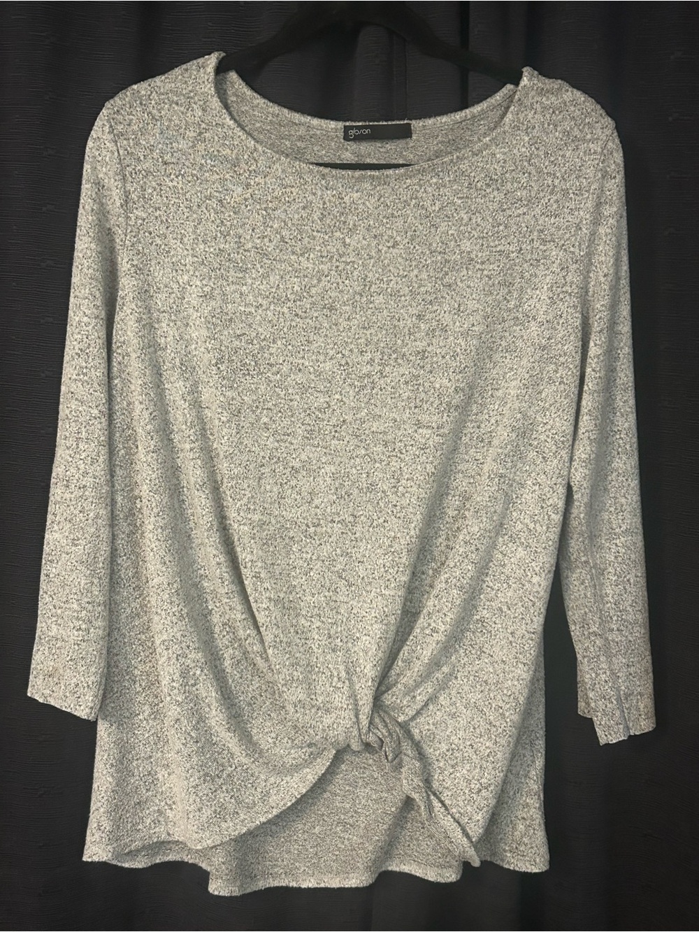 Gibson Gray Twist Front Top Size M